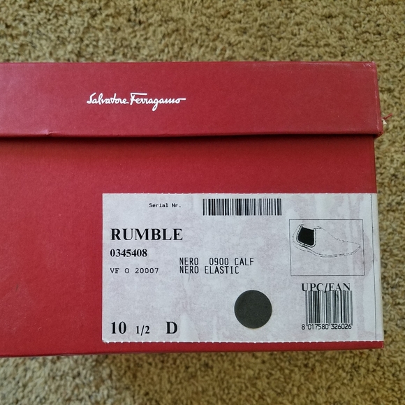 Salvatore Ferragamo Rumble Men's Leather Boot - Picture 8 of 8